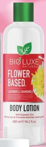 Bioluxe Naturals Flower Based Body Lotion Lavender & Chamomile