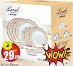 Larah طقم عشاء أوبال Plano