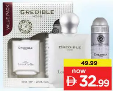 Louis Cardin Credible White EDT + Body Spray