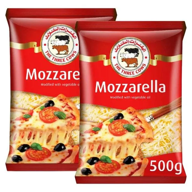 The Three Cows Mozzarella Shredded Pizza Cheese