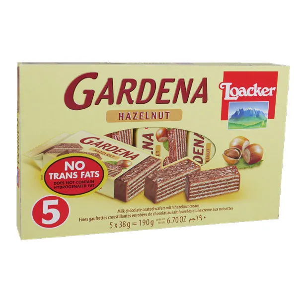 Loacker Gardena Hazelnut 38Gmx4+1Pcs