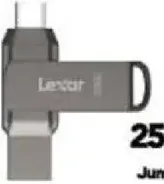 Lexar محرك مزدوج JumpDrive D400 256GB USB 3.1 Type-C