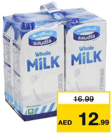 Saudia UHT Whole Milk