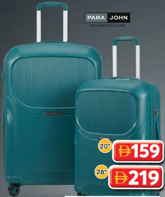 Para John حقيبة سفر Pc بـ 8 عجلات Pjtr2060
