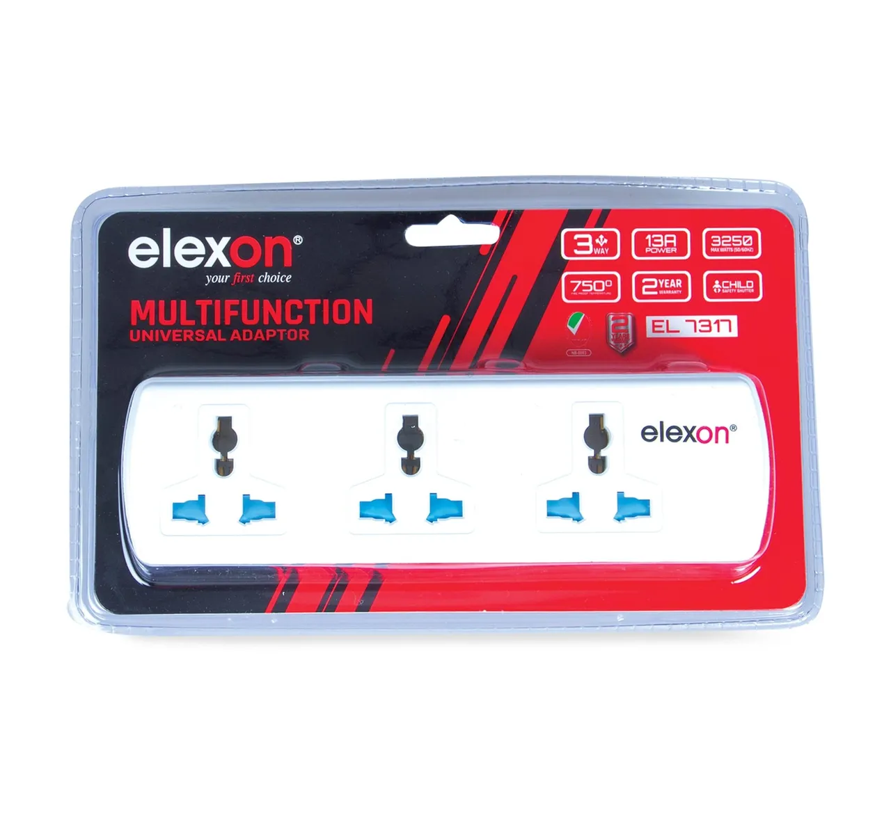 Elexon محوّل تمديد 6 في 1 el7317