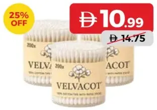 Velvacot Cotton Buds With Paper Sticks