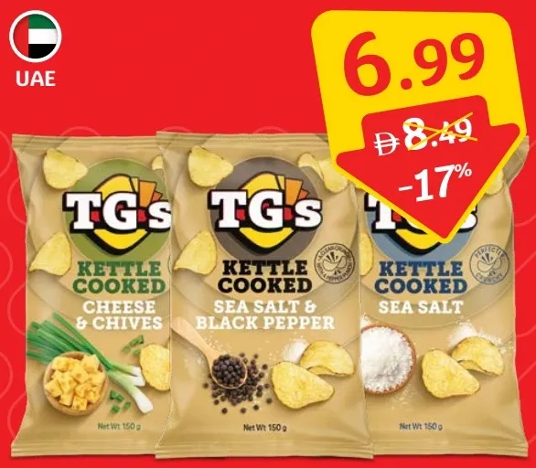 TG's Kettle Chips Assorted