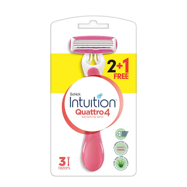 Schick Intuition Quattro 4 Sensitive Skin - 3's
