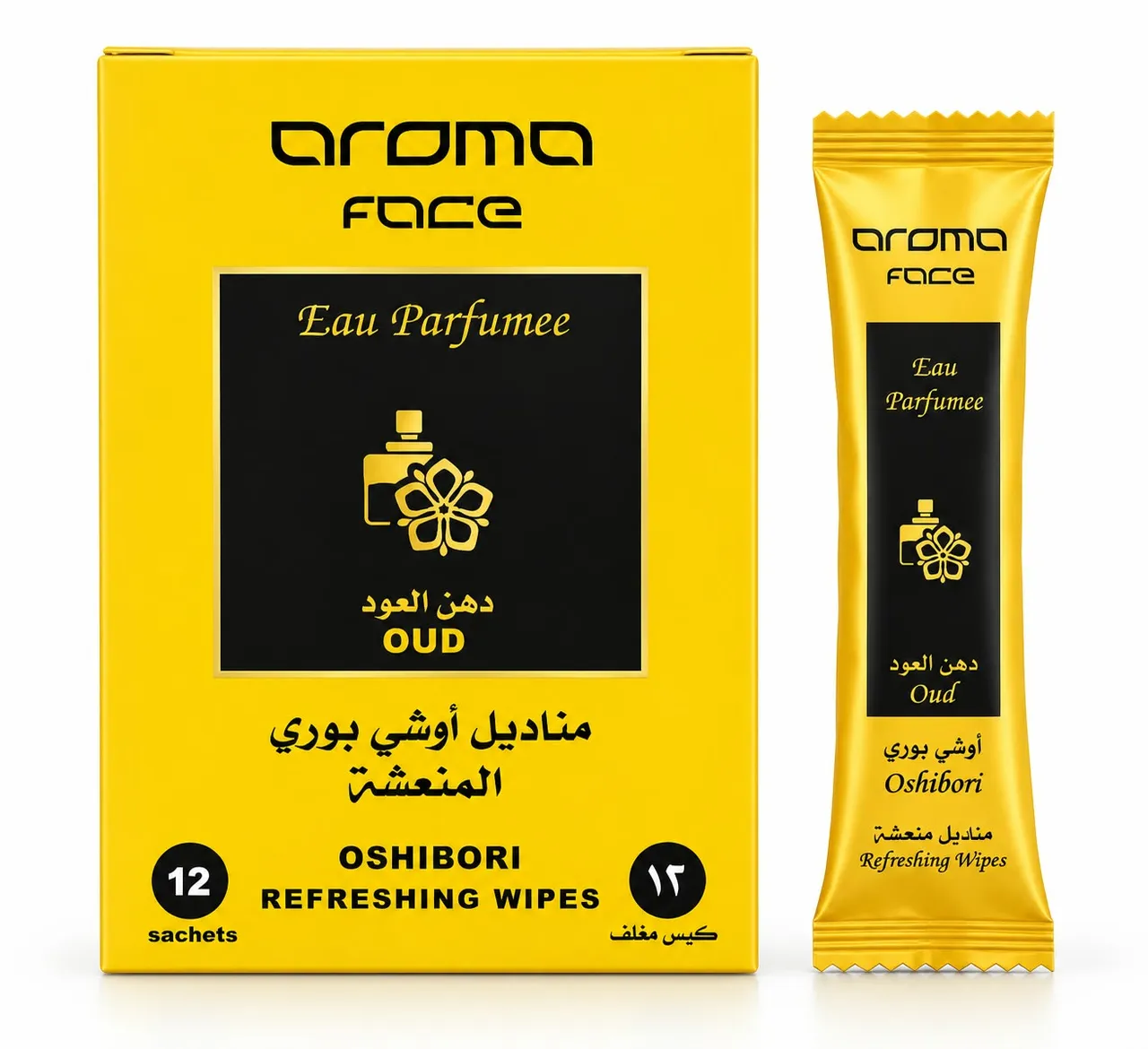 مناديل مبللة Aroma Oshibori بالعود
