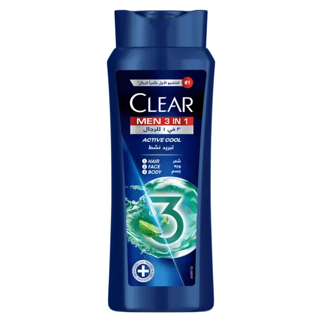 Clear Men Shampoo 3In1 Active Cool