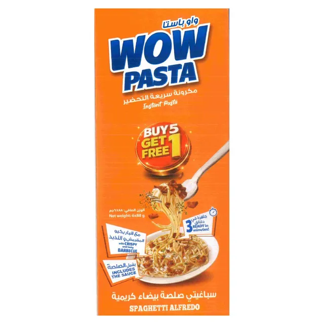Wow Pasta Spaghetti Alfredo Instant Pasta