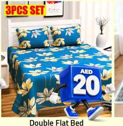 Double Flat Bed Sheet Assorted