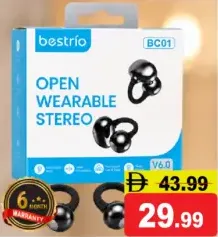 bestrio سماعة بلوتوث بمشبك أذن Bc01