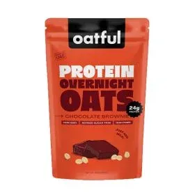 Oatful Protein Brownie Chunks Rolled Overnight Oats