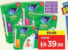 Fine Baby Mega Pack Diapers Assorted