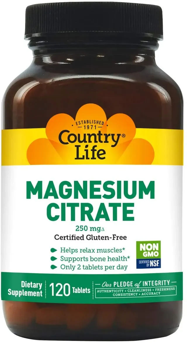 country life Magnesium Citrate 250 mg Tablets 120's
