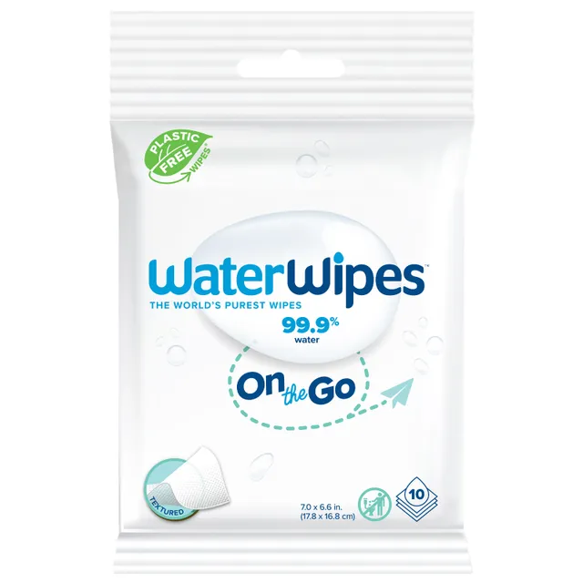 WaterWipes Refresh On The Go Baby Wipes - 10 Pcs