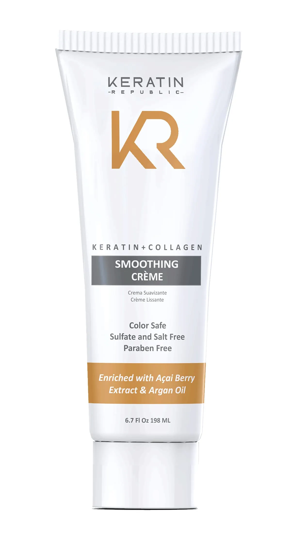 Keratin Republic كريم التنعيم اليومي بالكيراتين والكولاجين KeratinCollagen 6.7 oz from