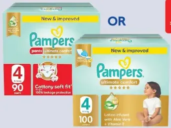 Pampers Ultimate comfort mega box baby pants or diapers Assorted sizes