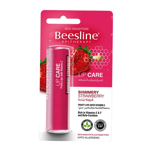 Beesline Apitherapy Lip Care Shimmery Strawberry