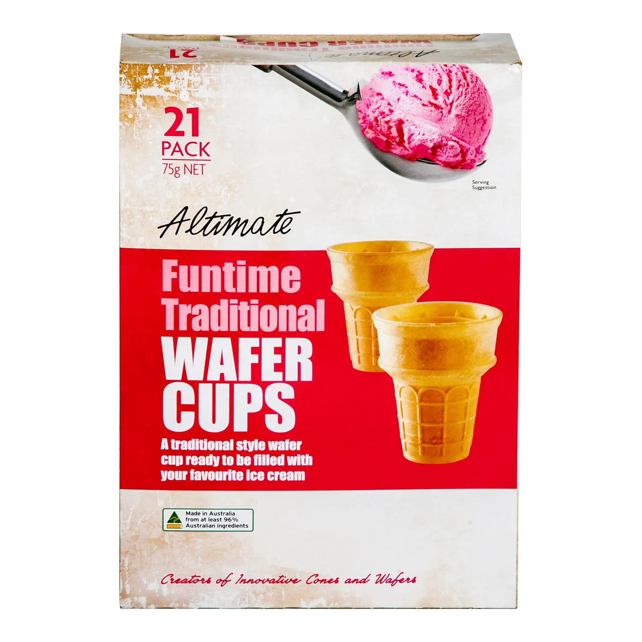 Altimate أكواب ويفر تقليدية FunTime ‏21 pcs