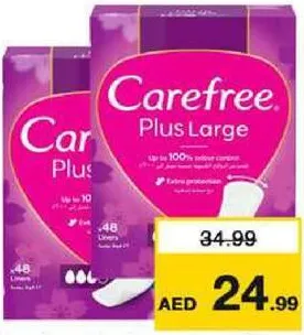 Carefree Plus Large Fresh Scent, Assorted