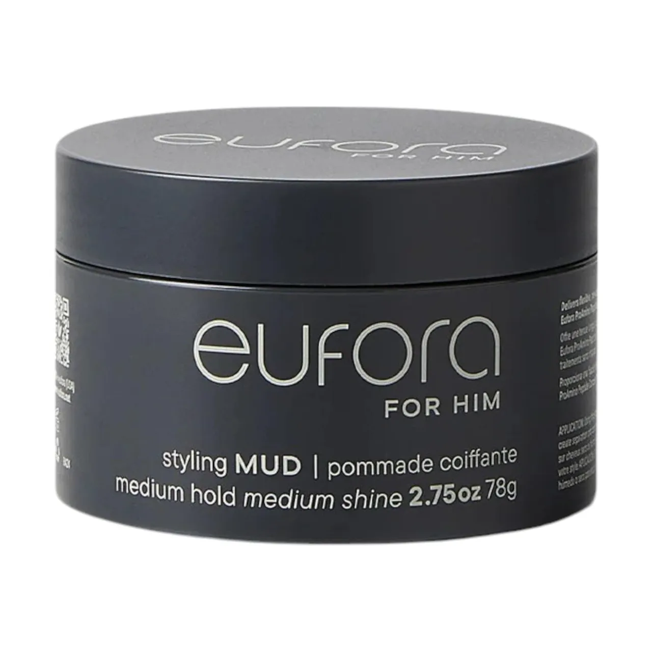 Eufora طين بوماد تصفيف للرجال تثبيت متوسط 2.75 Oz