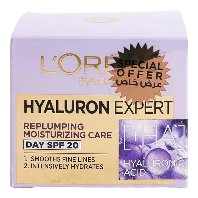 Dermo Expertise L'oreal Paris Hyaluron Expert Day SPF 20 Replumping Moisturizing Care
