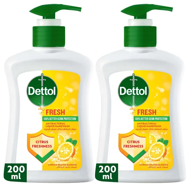 Dettol Fresh Liquid Hand Wash Pump Citrus & Orange Blossom Scent