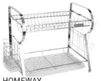 Homeway Dish Rack 2 Tier With Tray HW3785