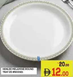 Henlee Melamine Round Tray #Nh3321