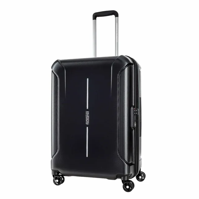 American Tourister Technum 4 Wheel Hard Casing Cabin Trolley 55cm Diamond Black