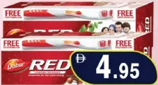 Dabur Red Toothpaste + Brush