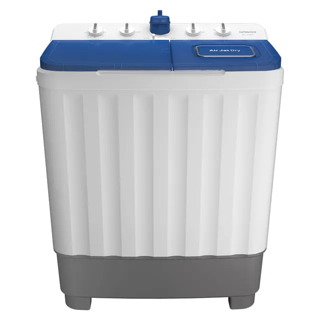 Hitachi Freestanding Top Load Semi-Automatic Twin Tub Washing Machine, LTT08JWTPFB (1350 RPM)