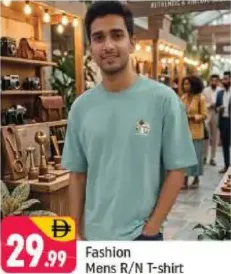 Fashion Mens Round Neck T-shirt