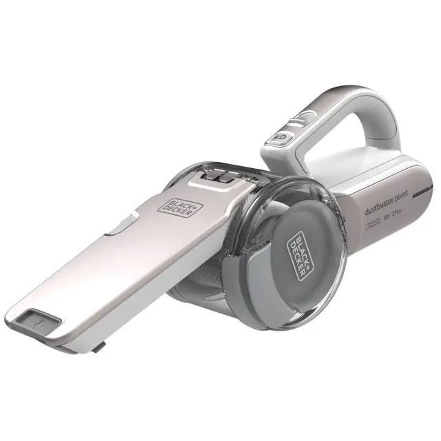 Black+Decker 18V Cordless Handheld Pivot Vacuum Cleaner With 1.5Ah Li-Ion Battery 27.5 AW Suction Power Bowl Capacity And Triple Filteration With 200¡ Rotation PV1820LRGP-GB 2 Years Warranty