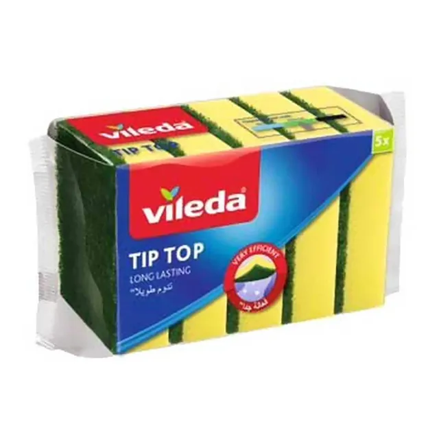 Vileda Tip Top Scouring Sponge 5 PCS