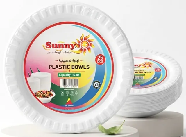 Sunny Plastic Bowls