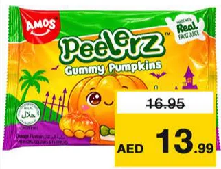 Amos Halloween Peelerz Gummy Pumpkin
