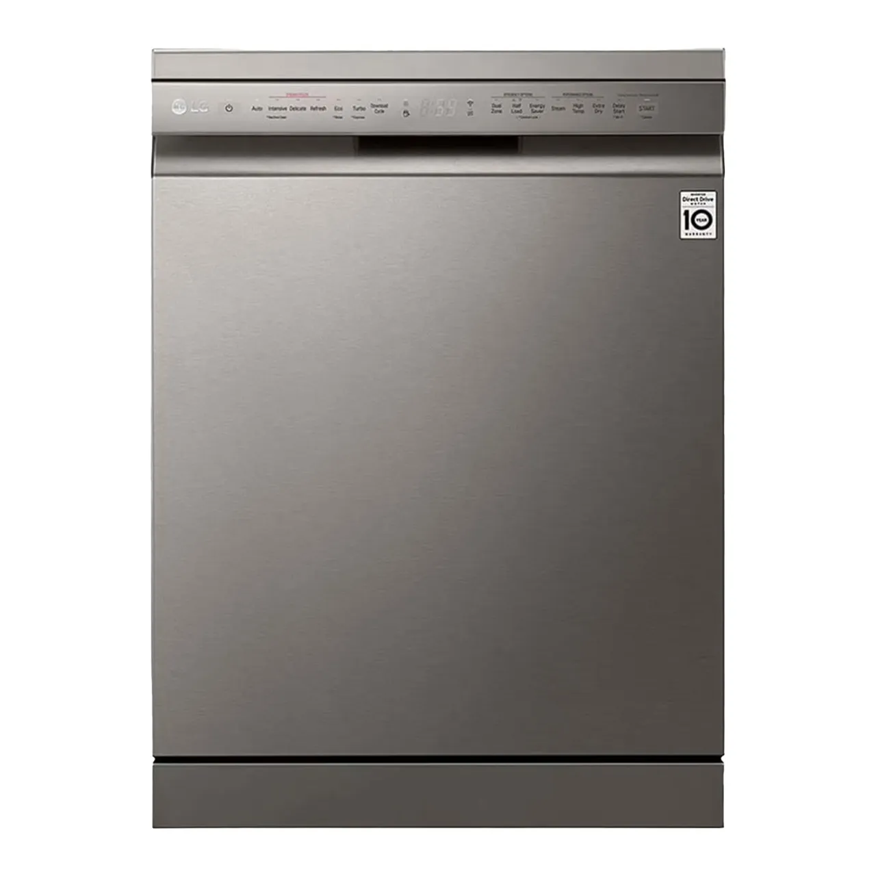 LG غسالة أطباق 8 برامج + 14 طقم أطباق, فضي بلاتيني, DFC435FP