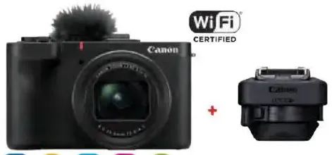 Canon Power Shot V1 + AD-E1 Multifunction Shoe Adaptor