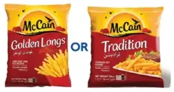 McCain traditional or golden long French fries