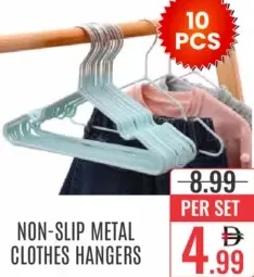 Non-Slip Metal Clothes Hangers