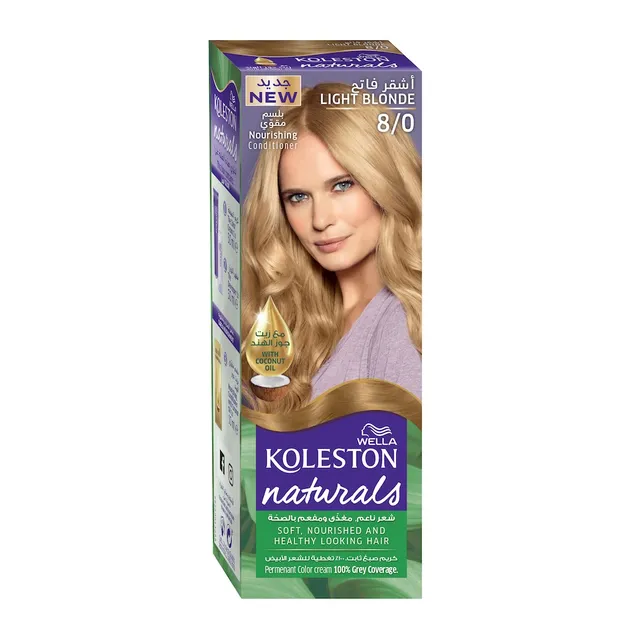Wella Koleston Naturals Hair Color 8/0 Light Blonde