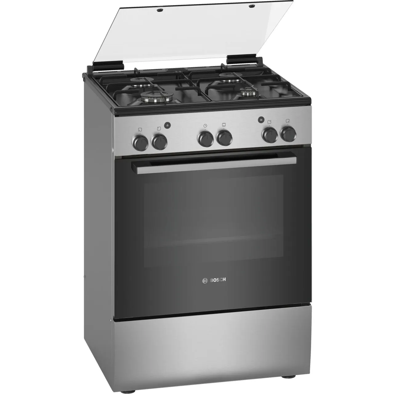Bosch طباخ غاز قائم بذاته 60cm ستانلس ستيل HGA120B51M