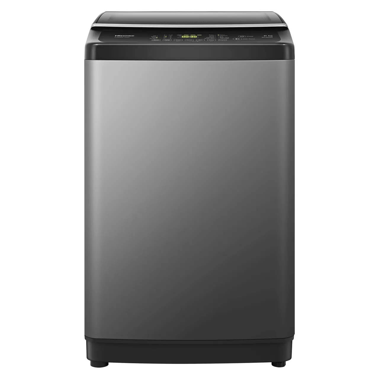 Hisense غسالة تحميل علوي WTJA1112T رمادي Gris Titanium