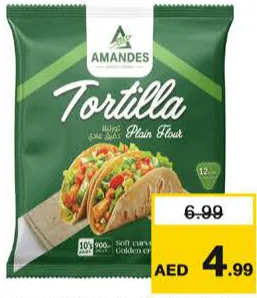 Amandes تورتيلا دقيق أمانديس