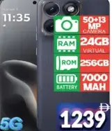 Motorola Edge 70Fusion كاميرا 50+13MP ذاكرة افتراضية 24GB ذاكرة تخزين 256GB ROM بطارية 7000 mAh