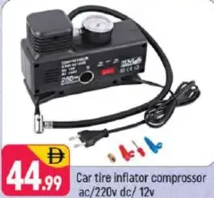 Car tire inflator compressor ac/220v dc/12v