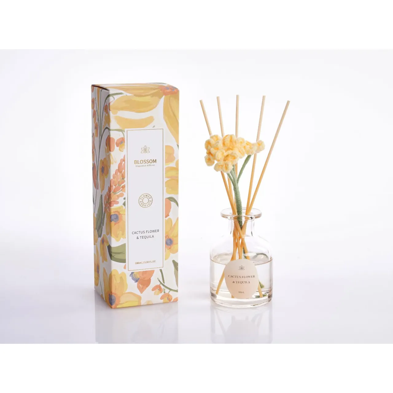 Maple Leaf Home موزع عطري برائحة زهرة الصبار والتيكيلا Sizu، زجاج